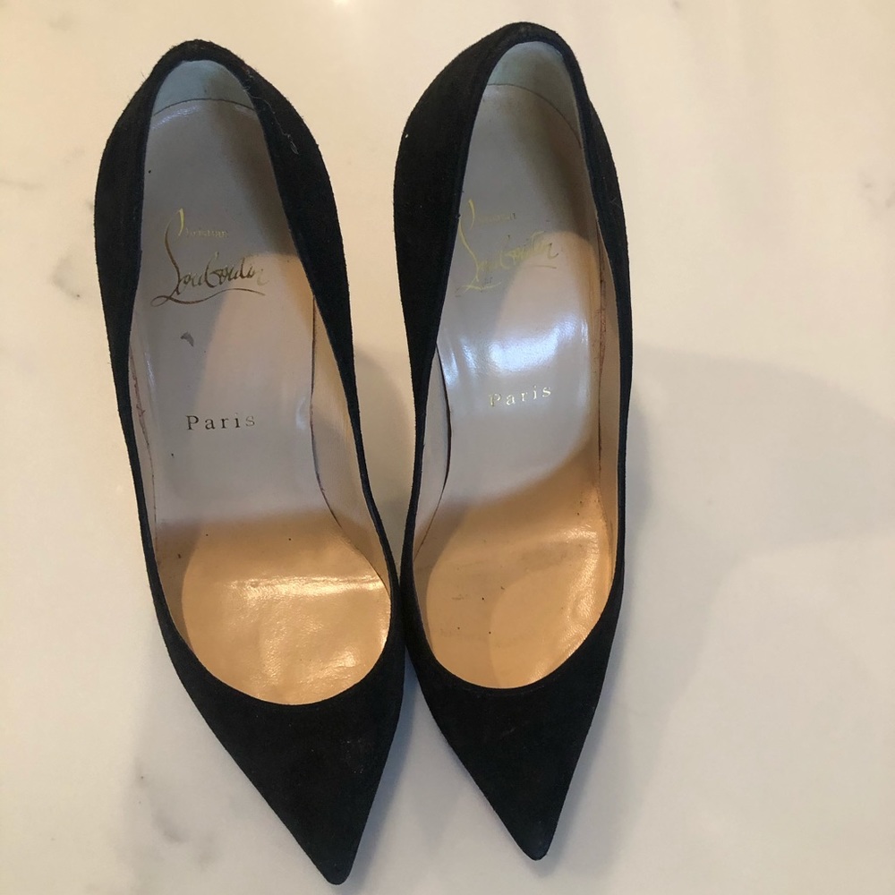Christian Louboutin Pigalle- Black Suede